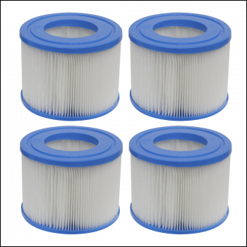 Sealey DL80 Dellonda Hot Tub/Spa Filter Cartridge - Pack of 4
