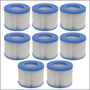 Sealey DL81 Dellonda Hot Tub/Spa Filter Cartridge - Pack of 8