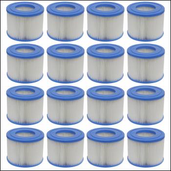 Sealey DL82 Dellonda Hot Tub/Spa Filter Cartridge - Pack of 16