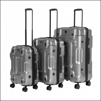 Sealey DL9 Dellonda Lightweight ABS Luggage Set 3pc - Silver
