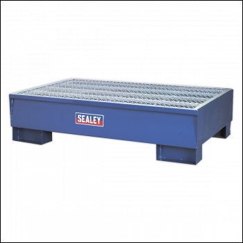 Sealey DRP10 Steel Barrel Bund Spill Pallet 1340 x 800 x 335mm