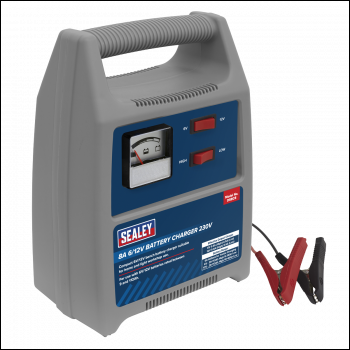 Sealey DSBC8 6/12V Battery Charger 8A 230V
