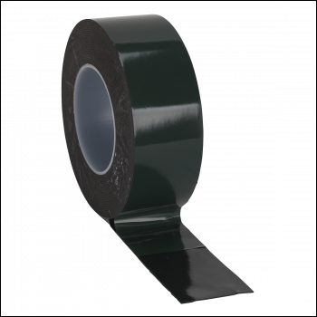 Sealey DSTG5010 Double-Sided Adhesive Foam Tape 50mm x 10m - Green Backing