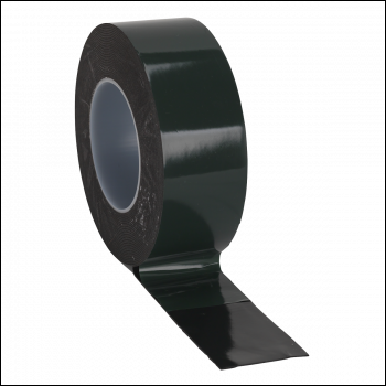 Sealey DSTG5010 Double-Sided Adhesive Foam Tape 50mm x 10m Green Backing
