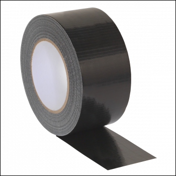 Sealey DTB75 Duct Tape 75mm x 50m - Black