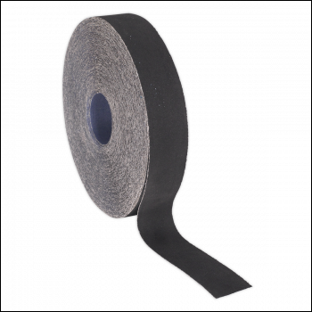 Sealey ER255080 Emery Roll 80Grit 25mm x 50m - Blue Twill