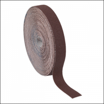 Sealey ERB2550120 Emery Roll 120Grit 25mm x 50m - Brown