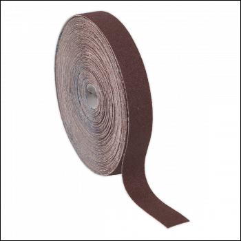 Sealey ERB255080 Emery Roll 80Grit 25mm x 50m - Brown