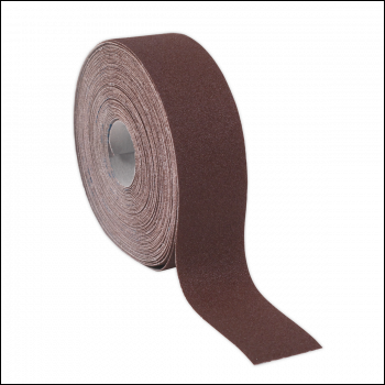 Sealey ERB505080 Engineer's Emery Roll 80Grit 50mm x 50m - Brown