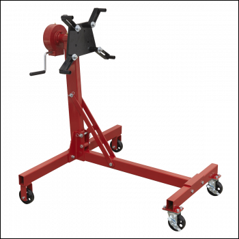 Sealey ES480D Folding 360º Rotating Engine Stand with Geared Handle Drive 450kg Capacity