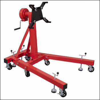 Sealey ES680D Folding 360º Rotating Engine Stand with Geared Handle Drive 680kg Capacity