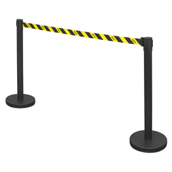 Sealey EV23 Retractable Safety Belt Barrier Post - Set of 2