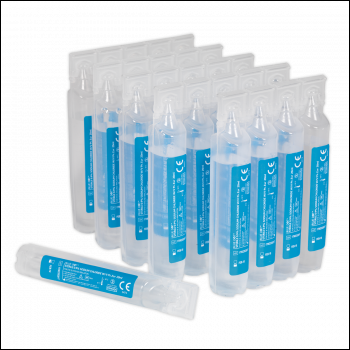 Sealey EWS25 Eye & Wound Wash Station Pods - Pack of 25