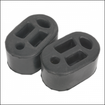 Sealey EX01 Exhaust Mounting Rubbers L70 x D45 x H37 - Pack of 2