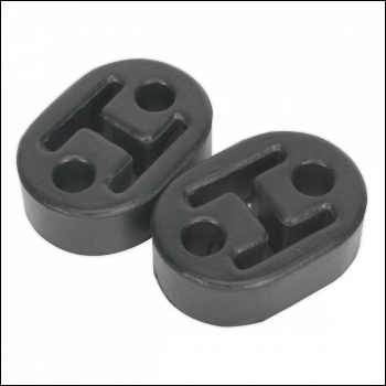 Sealey EX02 Exhaust Mounting Rubbers L60 x D41 x H20 - Pack of 2