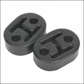 Sealey EX02 Exhaust Mounting Rubbers L60 x D41 x H20 (Pack of 2)