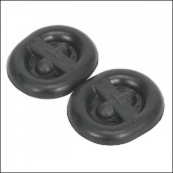 Sealey EX03 Exhaust Mounting Rubbers L62 x D54 x H13.5 - Pack of 2