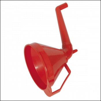 Sealey F16 Fixed Offset Spout Funnel with Filter 160mm - Medium