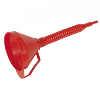 Sealey F16F Flexible Spout Funnel with Filter 160mm - Medium