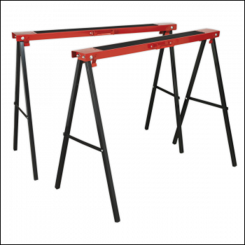 Sealey FDT2 Fold Down Trestles 100kg Capacity per Trestle - Pair