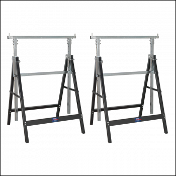 Sealey FDT32 Fold Down Telescopic Trestle 200kg Capacity - Pair