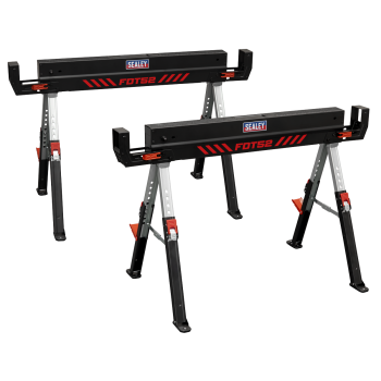 Sealey FDT52 Adjustable Sawhorse Set 2pc