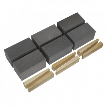 Sealey FGB120 Floor Grinding Block 50 x 50 x 100mm 120Grit - Pack of 6