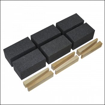 Sealey FGB12 Floor Grinding Block 50 x 50 x 100mm 12Grit - Pack of 6