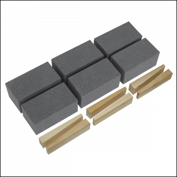 Sealey FGB60 Floor Grinding Block 50 x 50 x 100mm 60Grit - Pack of 6