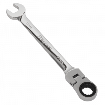 Sealey FHRCW13 Premier Flexi-Head Ratchet Combination Spanner 13mm
