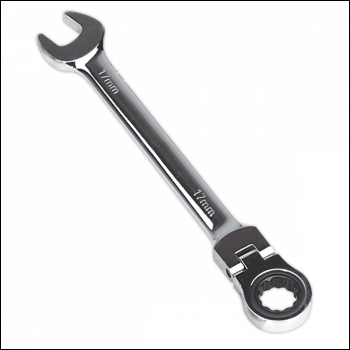 Sealey FHRCW17 Premier Flexi-Head Ratchet Combination Spanner 17mm