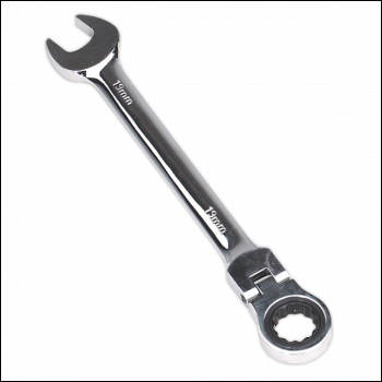 Sealey FHRCW19 Premier Flexi-Head Ratchet Combination Spanner 19mm