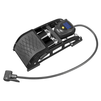 Sealey FP9D Twin Barrel Digital Foot Pump