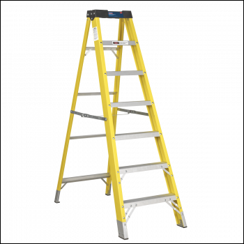 Sealey FSL7 Fibreglass Step Ladder 6-Tread - EN 131