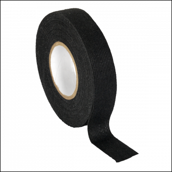 Sealey FT01 Fleece Tape 19mm x 15m - Black