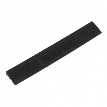 Sealey FT3EBM Polypropylene Floor Tile Edge 400 x 60mm, Black Male - Pack of 6