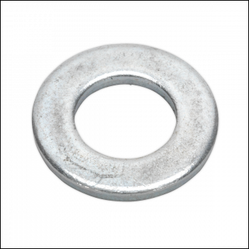 Sealey FWA1224 Zinc Plated Form A Flat Washer M12 x 24mm, DIN 125 - Pack of 100