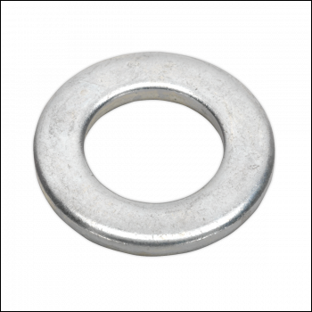 Sealey FWA1630 Zinc Plated Form A Flat Washer M16 x 30mm, DIN 125 - Pack of 50