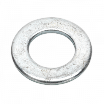 Sealey FWA2037 Zinc Plated Form A Flat Washer M20 x 37mm, DIN 125 - Pack of 50