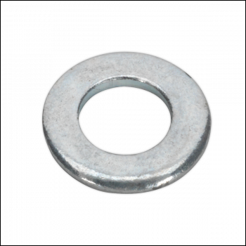 Sealey FWA49 Zinc Plated Form A Flat Washer M4 x 9mm, DIN 125 - Pack of 100