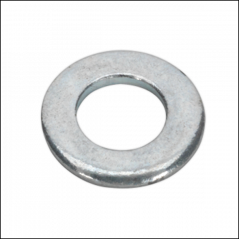 Sealey FWA49 Flat Washer DIN 125 - M4 x 9mm Form A Zinc Pack of 100