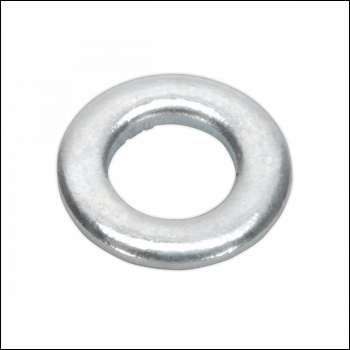 Sealey FWA510 Zinc Plated Form A Flat Washer M5 x 10mm, DIN 125 - Pack of 100