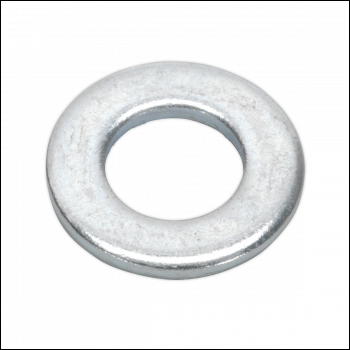 Sealey FWA817 Flat Washer DIN 125 - M8 x 17mm Form A Zinc Pack of 100