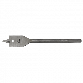 Sealey FWB22 Worksafe® Flat Wood Drill Bit 22mm x 152mm
