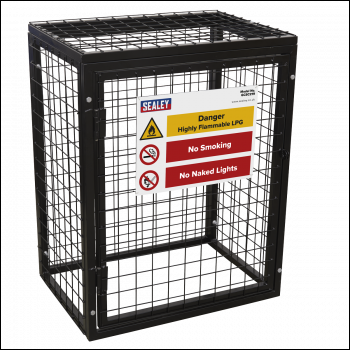Sealey GCSC219 Gas Cylinder Safety Cage -  2 x 19kg