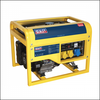 Sealey GG7500 6000W Generator 13hp 4-Stroke Engine 110/230V