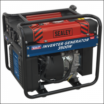 Sealey GI3500 3500W Inverter Generator 4-Stroke Engine 230V