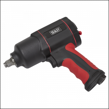 Sealey GSA6006 Composite Air Impact Wrench 1/2 inch Sq Drive Twin Hammer