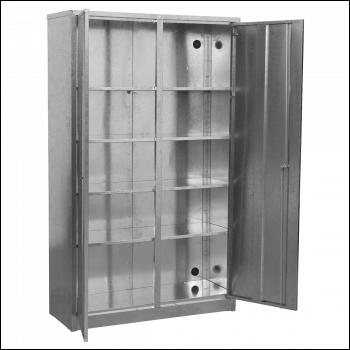 Sealey GSC110385 4-Shelf Galvanized Steel Floor Cabinet - Extra-Wide