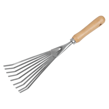 Sealey GTWH001 Premier Leaf Hand Rake with Ash Handle & Stainless Steel Tines